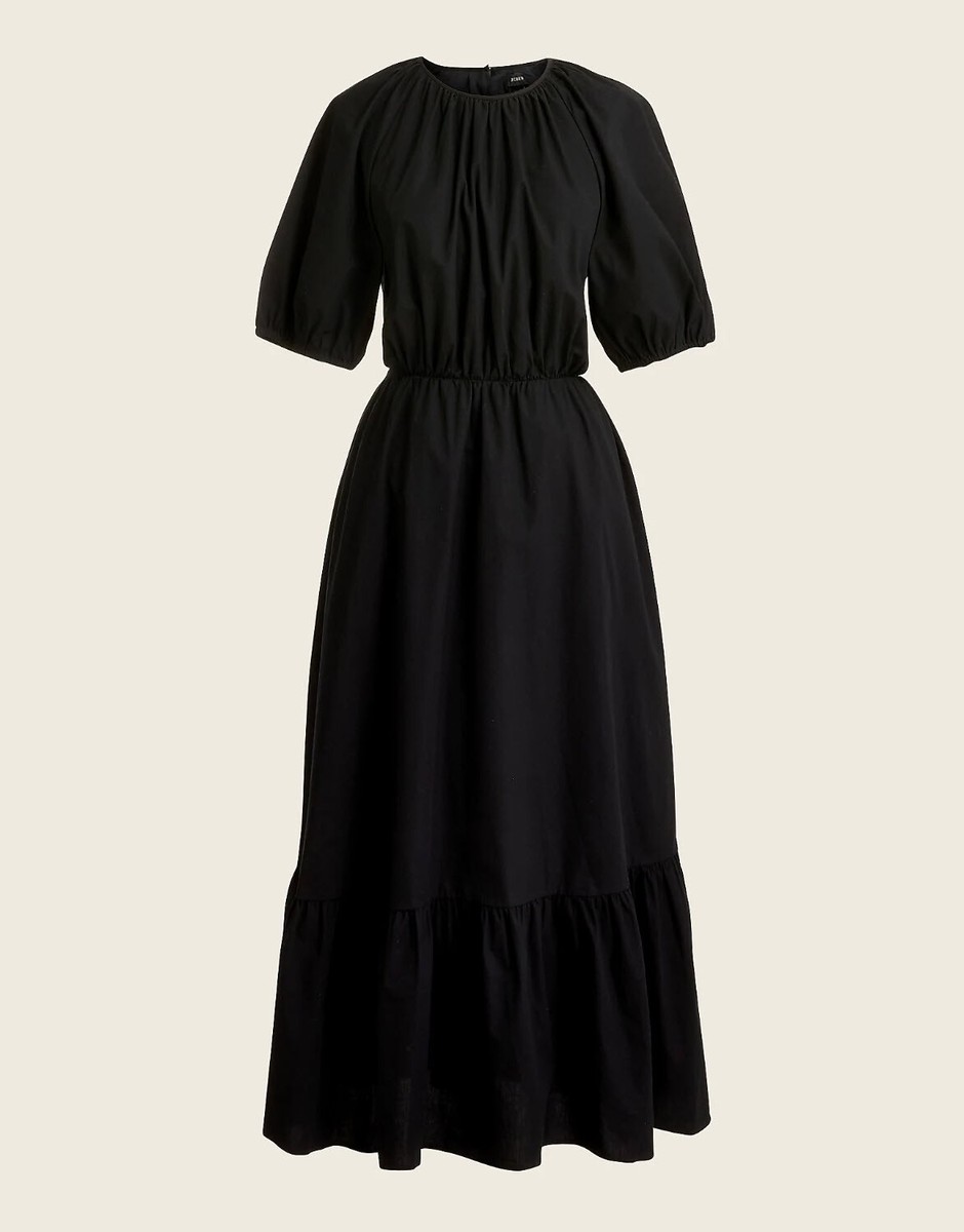 j crew cotton poplin dress Delilah Dress In Cotton Poplin For Women
