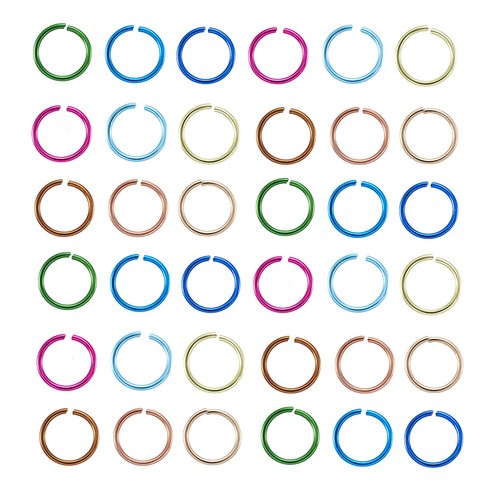 1 Box 18 Gauge Aluminum Wire Open Jump Rings Findings 10x1mm about 1340pcs/box - Picture 2 of 12