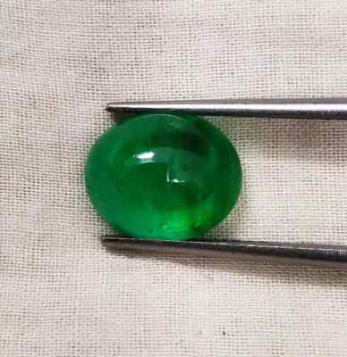 10 Ct Natural Green Colombian Emerald Untreated Oval Certified Loose Gemstone