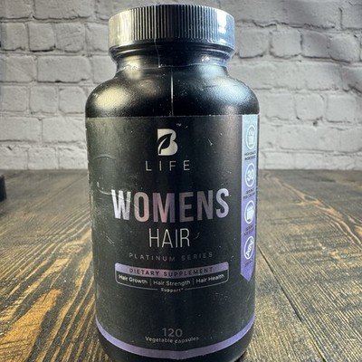 B Life Womens Hair Growth Strength Supplement Vitamin Complex Biotin Folate