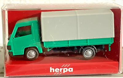  Herpa 4104 1:87/H0 MB 100 Pritschenwagen - grün  (GP01-4R9/2/10)