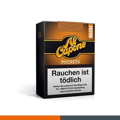 20 x 18er Al Capone Pockets Gold Blend Filter Zigarillos ( Irish Coffee )