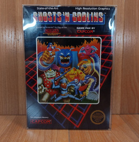 MINTY BOX CIB Hangtab Ghosts 'N Goblins complete in nintendo nes lot VERY CLEAN