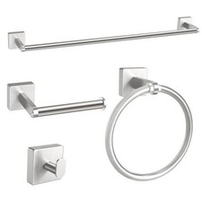 Bathroom Hardware Set, 24 inch Bathroom Towel Holder  Brushed Nickel