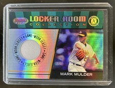 2001 Bowman's Best Mark Mulder Locker Room #LRCJ-MM Athletics