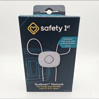 Safety 1st OutSmart FlexLock White Cabinet Drawer LockFits 3-8'' Apart SHIPS FAST