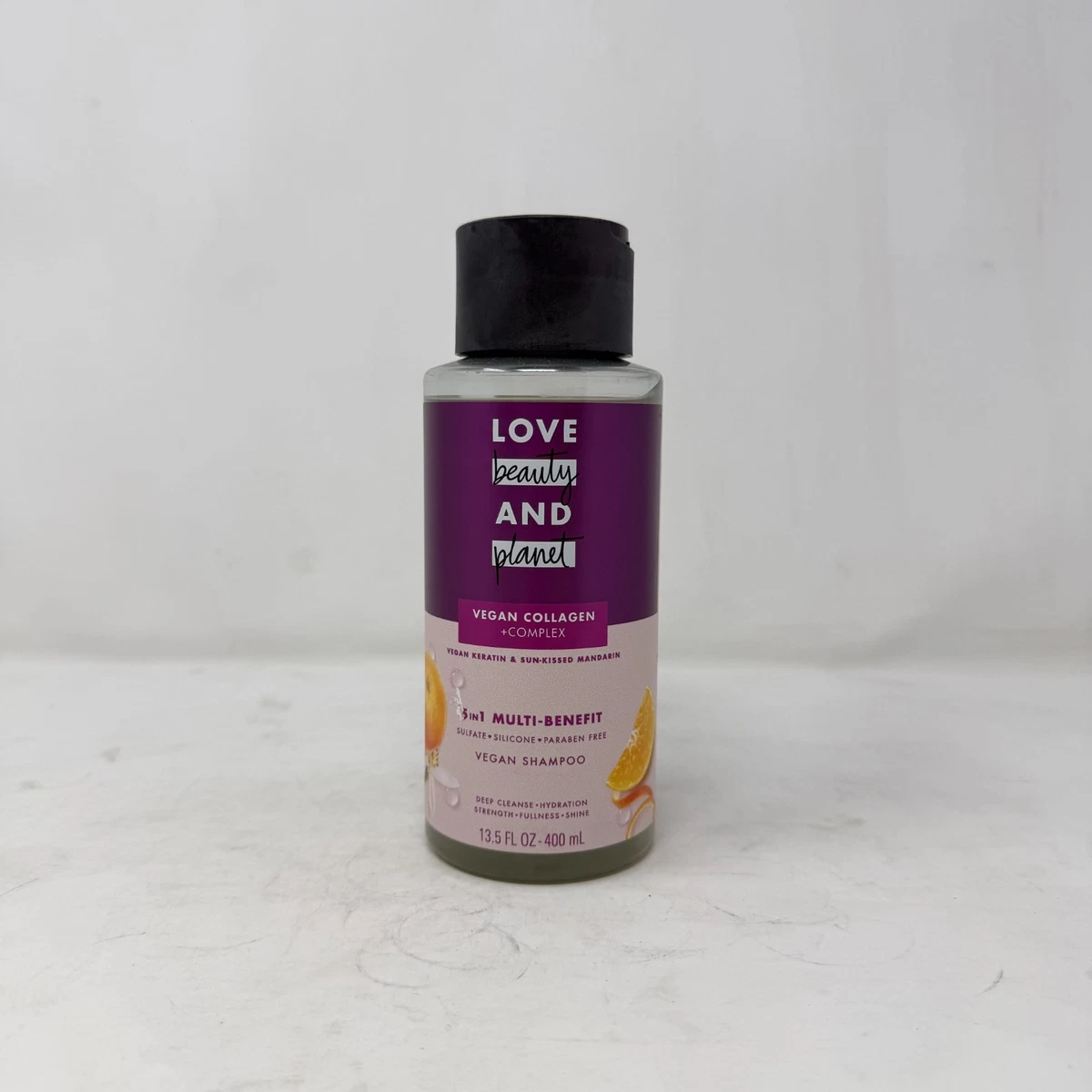 2-Pack Love Beauty & Planet Shampoo, Vegan Keratin & Sunkissed Mandarin, 13.5oz