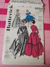 Vintage Butterick Pattern 9584 Centennial Costume Square Dance Size 14 CUT