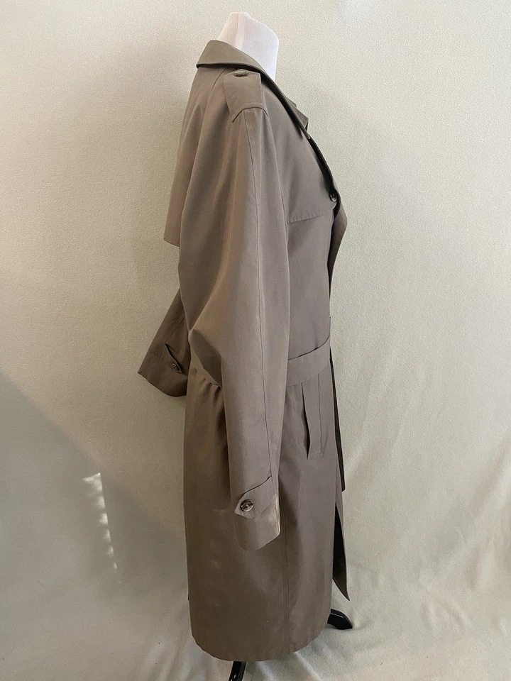CHRISTIAN DIOR LE CONNAISSEUR Trench Coat Mens 40L Long Overcoat Zip Out Liner - Image 4 of 4