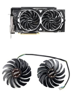 For MSI RX570 580 590 ARMOR Graphics Card Cooling Fan PLD10010S12HH