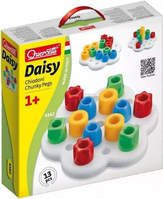 8007905041628 Układanka Daisy chiodoni chunky pegs, 13 elementów Quercetti