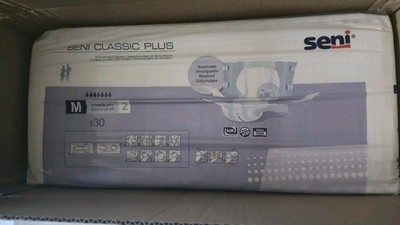 Seni Classic Plus Windeln Größe M   3× Packung à 30 Stück (90 Stück)   Neu & OVP
