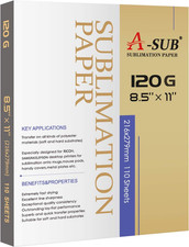 Sublimation Paper 8.5X11 Inch 120GSM, 110 Sheets - Compatible with Inkjet Printe