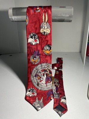 1992 Warner Bros. Looney Tunes Neck Tie By Leeds International Item U12