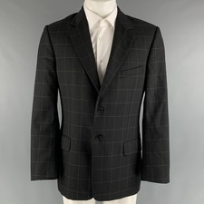 Manteau De Sport Paul Smith Taille 40 Noir Marron À Carreaux En Laine Cachemire