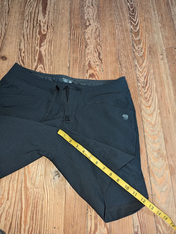 Pantalones Cortos Mountain Hardwear Yuma Para Mujer Talla 6 Negros 8" Entrepierna Nylon Carga Senderismo Foto 2 de 4