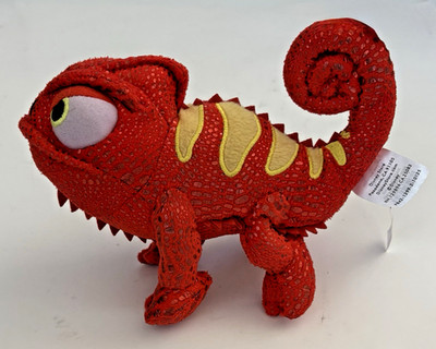 Disney Store Tangled Red Angry Pascal Chameleon Plush 8  Stuffed Animal Toy