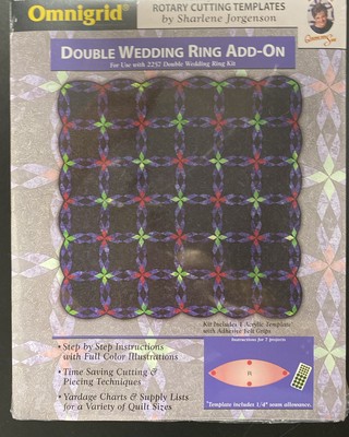Omnigrid Rotary Cutting Template 2260 Double Wedding Ring Add On For 2257