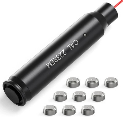 Precision Bore Sighting Laser for 223, 5.56mm, 9mm, 7.62x39mm Firearms