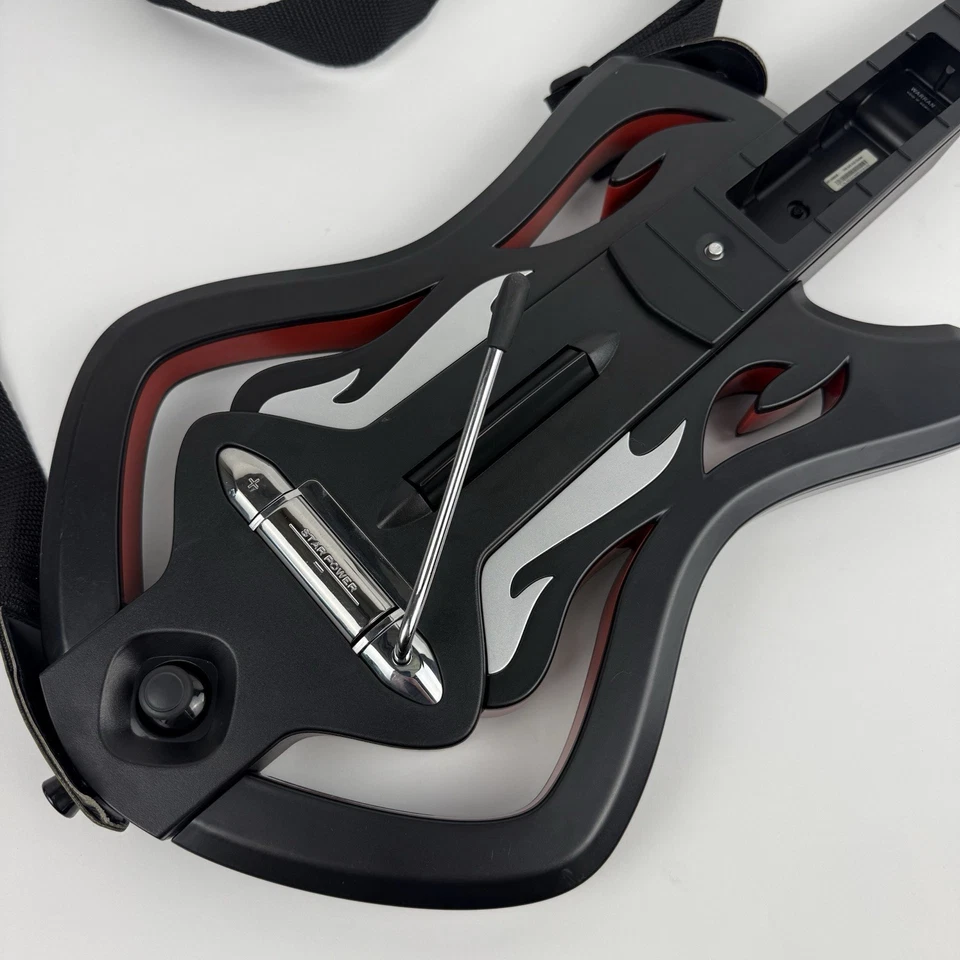 Guitar Hero Warriors Of Rock Nintendo Wii Guitar Controller & Strap Accessory - Image 2 of 4