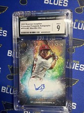 2022 Bowman Inception - Primordial Prospects Auto Won-Bin Cho #PPA-WC /99 RC 