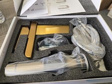 Bathroom Faucet Waterfall Style Gold With Pop up Drain Modern Lever Handle