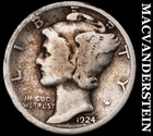1924-D Mercury Dime- Silver- Scarce Better Date No Reserve #J1451