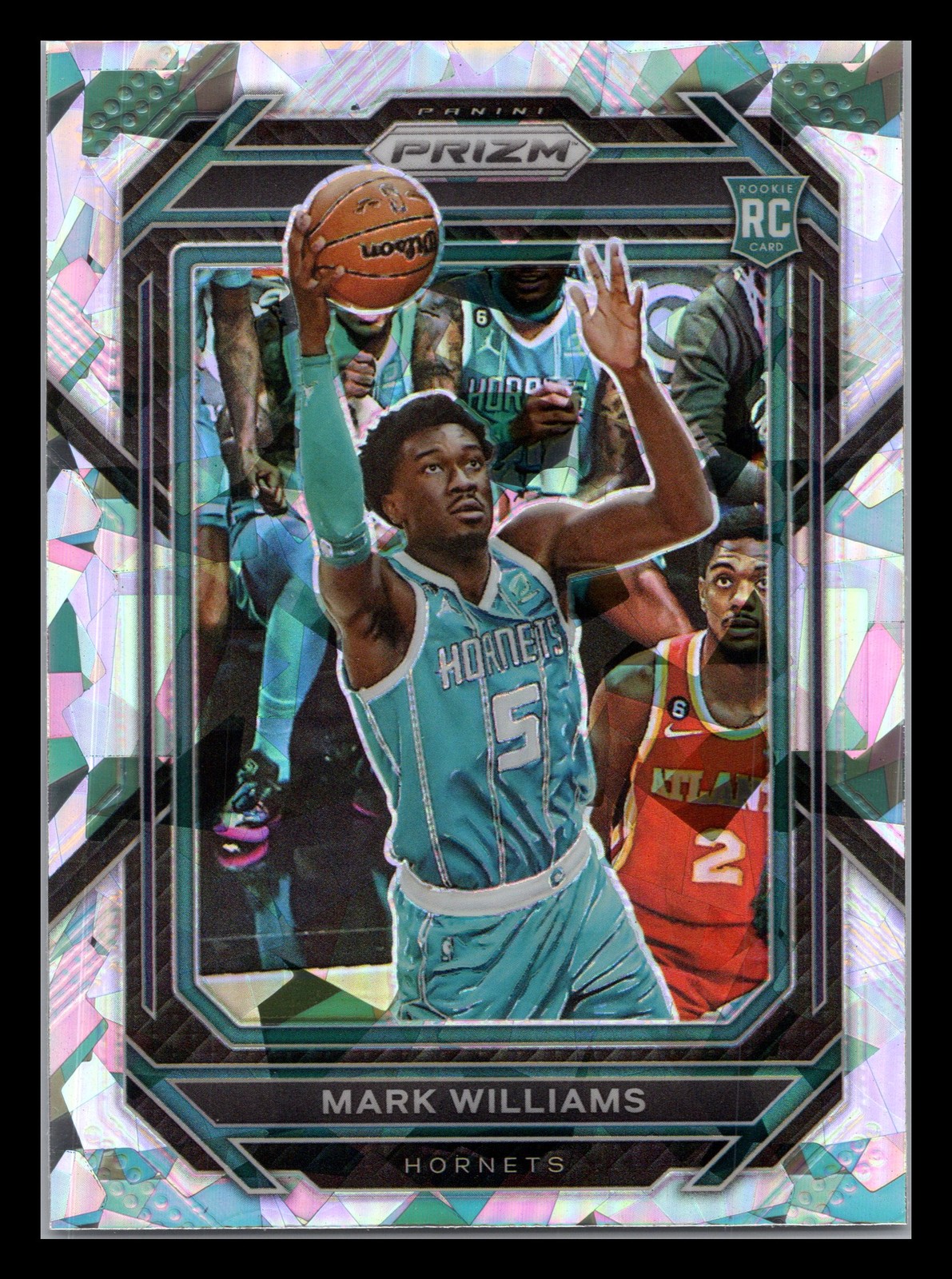 2022-23 Panini Prizm #257 Mark Williams Prizms Ice Charlotte Hornets
