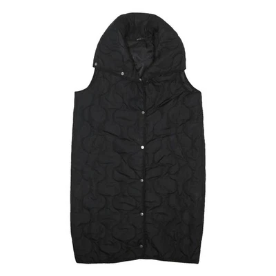 YOURS Veste Sans Manches Matelassée Noire UK 18 Polyester Fermeture Boutons - Photo 1/4