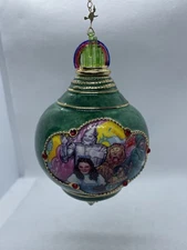 Bradford Exchange Wizard of Oz Christmas Ornament Dorothy Tinman Lion Scarecrow