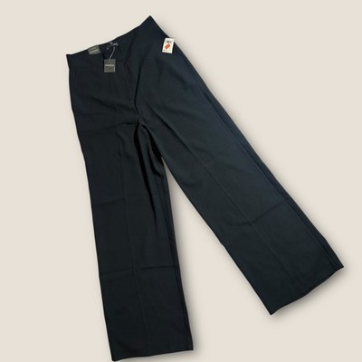 Madison Essentials Women s Black Wide Leg Dress Pants Size 10 NWT Career W04