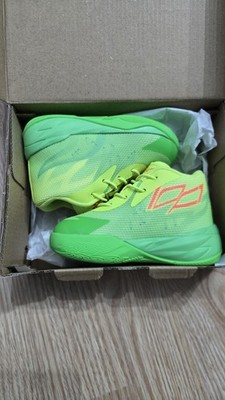 Puma MB.02 Slime Kinder Sneaker EU 22 LaMelo Ball Grün Schuhe NEU mit Karton