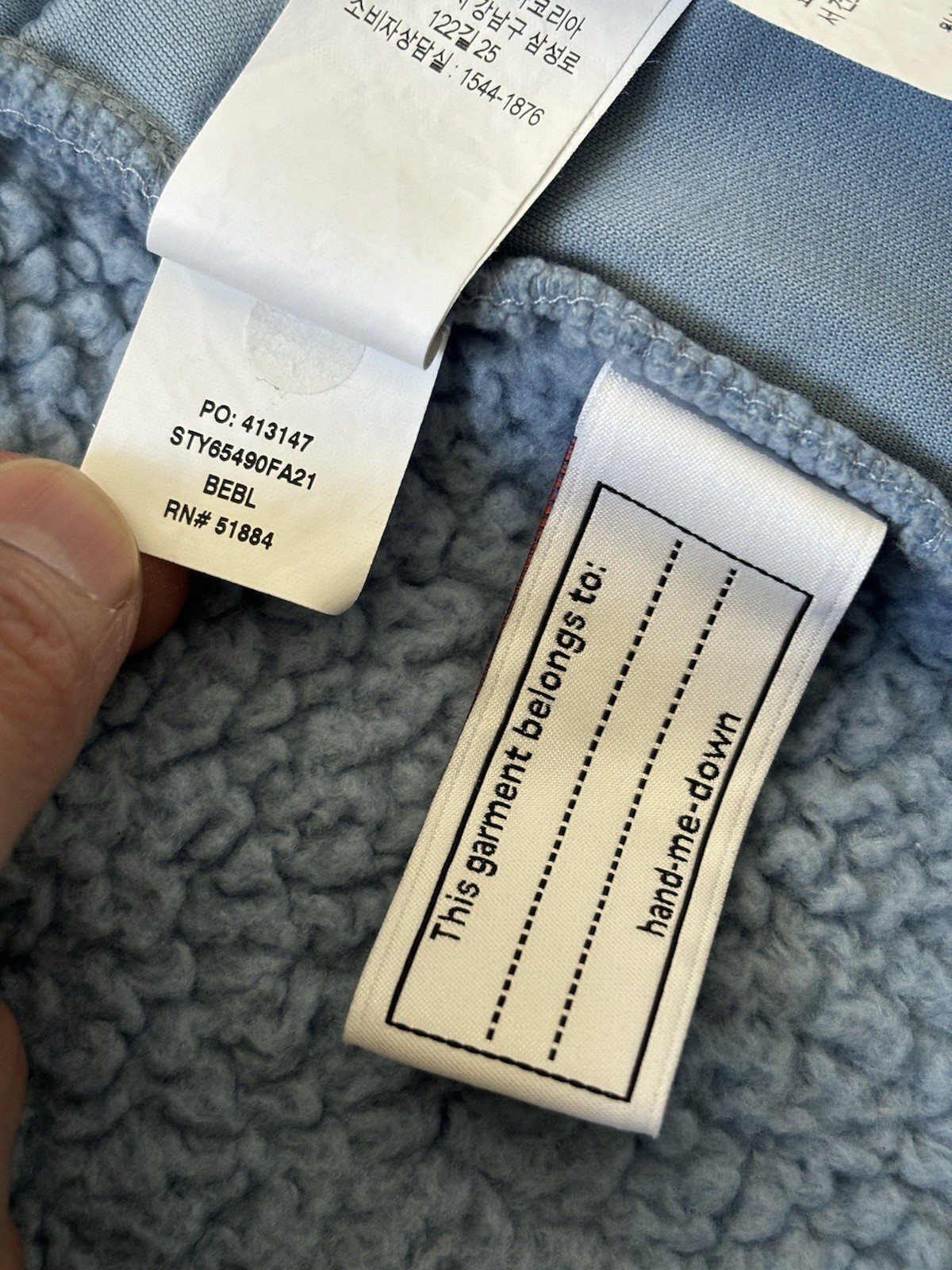 Patagonia Girls Los Gatos Fleece Vest Kids Girls Size XS 5-6 Berlin Light Blue thumbnail 10