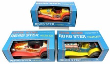 Vintage T.N Lever Action Roadster Series Tin Cars: Complete Set New