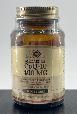 Megasorb CoQ-10, 400 mg, 30 Softgels EXP 4/2028 -NIB- FREE SHIPPING