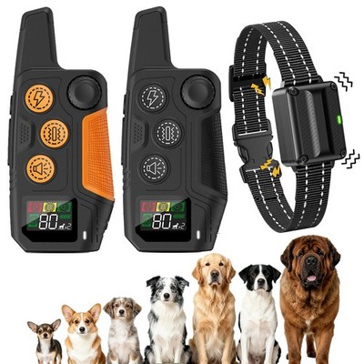 3300FT Dog Shock Training Collars with Remote Waterproof Rechargeable E-Collars