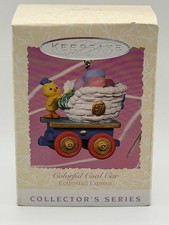 HALLMARK KEEPSAKE ORNAMENT COLORFUL COAL CAR COTTONTAIL EXPRESS 1997 SPRING #2