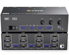 KVM Switch 3 Monitors 2 Computers 8K@60Hz 4K@144Hz, HDMI+2 Displayport USB3.0