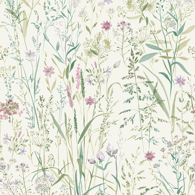 Free Flower Wallpaper Textured Vinyl Pink / Purple Green Grandeco A74502