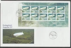 ✔️ SWITZERLAND RARE FDC ZEPPELIN Commemorative sheet COVER