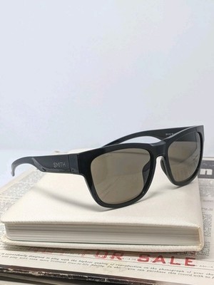 smith ember 807 black sunglasses chromapop lens polarized rectangular - unisex