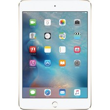 Apple iPad Mini 4 64GB Wi-Fi 4G LTE Gold MK822LL/A Very Good