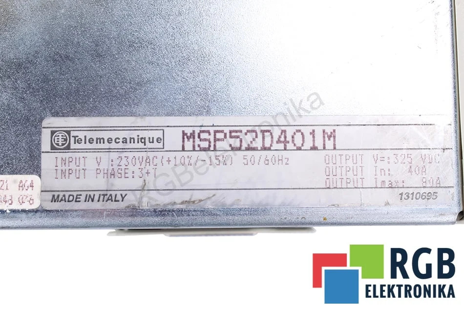 MSP52D401M TELEMECANIQUE - Reconditionné - Garantie 24 mois