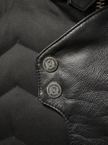 The Kooples mens down / wool / leather jacket Medium - Picture 4 of 19