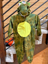 Dinosaur Costume Size 5-6 Kids Jumpsuit Green Halloween Dress Up