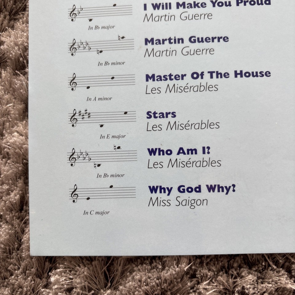 Audition Songs For Male Singers Lot Of 2 Show Hits &amp; Andrew Lloyd ...