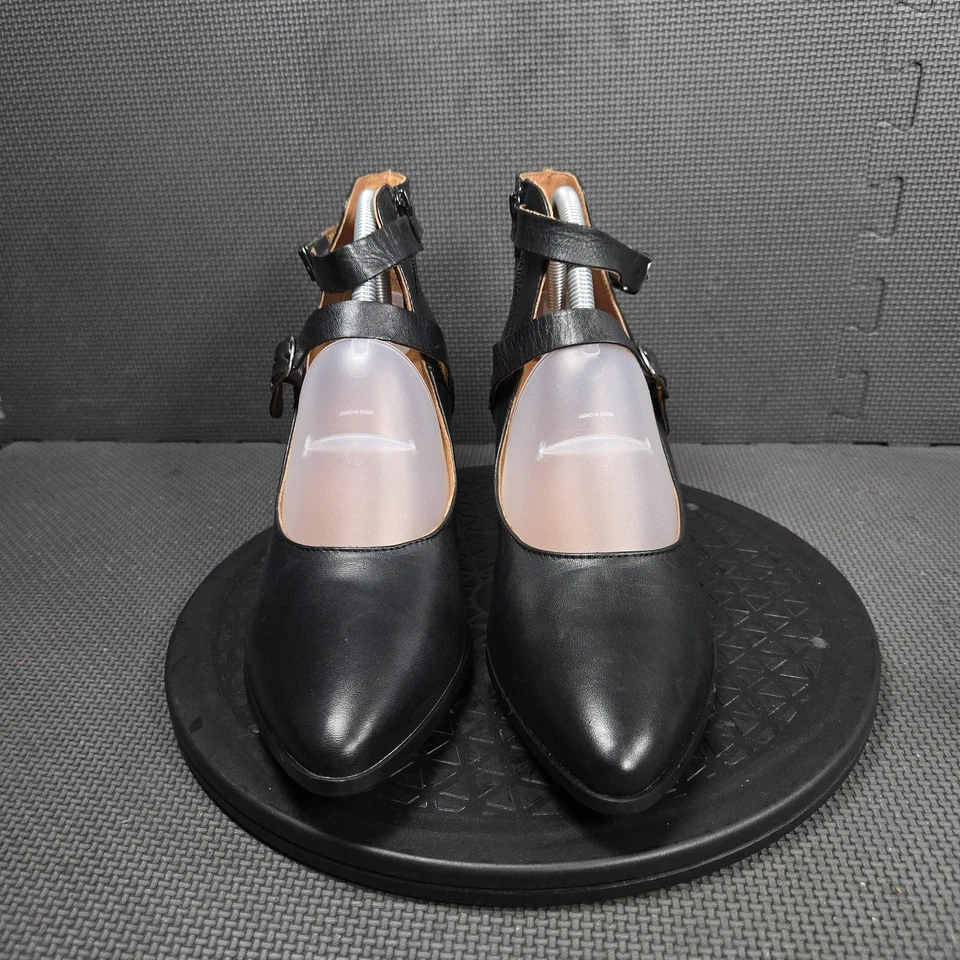 Zapatos Miz Mooz para mujer talla 42 negros Janella cuero Mary Jane tacón bloque tiras Foto 2 de 4