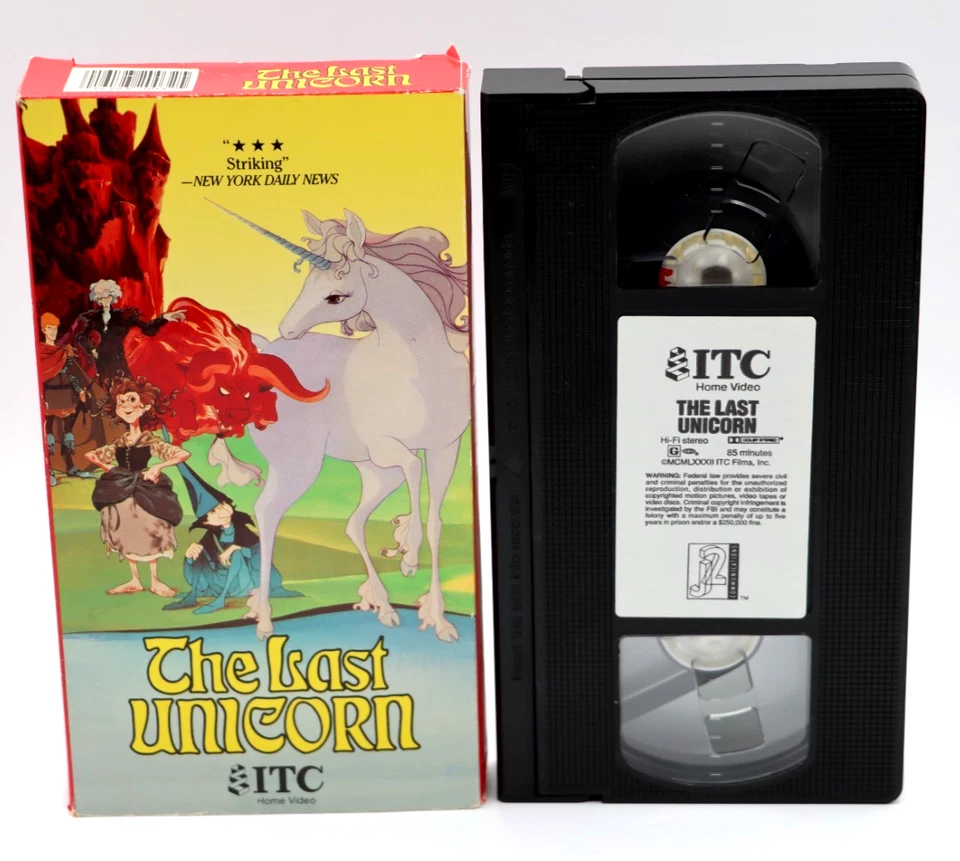 The Last Unicorn (VHS, ITC Home Video, 1988) Jeff Bridges Mia Farrow Rankin Bass - Image 2 of 4