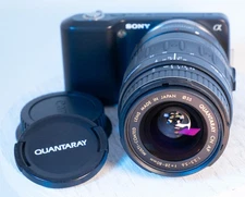 Sony E-mount adapted QUANTARAY 28-80mm F/3.5-5.6 Aspherical ZOOM & B+W ND Filter