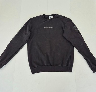 Adidas Sweatshirt Small Schwarz Herren Baumwollmischung Freizeit Grafik